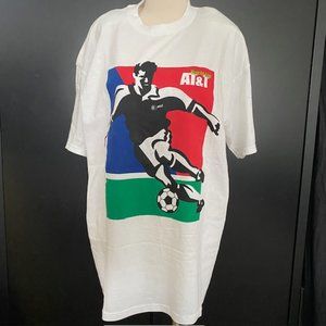 Soccer COPA Mundial '98 Radio Unica AT&T  - Vintage Promo T-Shirt XL